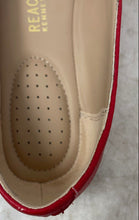 Load image into Gallery viewer, Kenneth Cole Reaction Womens Red Leather Round Toe Slip-On Ballet Flats Size 7
