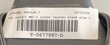 Load image into Gallery viewer, Jean Cerruti Mens Black Leather Long Sleeve Snap Front Bomber Jacket Size L