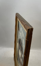 Load image into Gallery viewer, Vintage Artistic Framing Llama's Peruvian Village Street Scene Art Painting