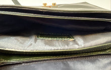 Load image into Gallery viewer, Ashwood Womens Green Genuine Leather Bottom Stud Adjustable Strap Crossbody Bag