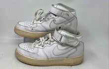 Load image into Gallery viewer, Nike Mens Air Force 1 Mid '07 White Leather Lace-Up Sneaker Shoes Size 8