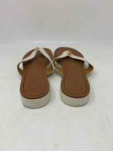 Load image into Gallery viewer, Coach Womens Shelly A00960 White Brown Slip-On Flip-Flop Sandals Size 8.5 B