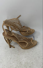 Load image into Gallery viewer, My Shoes Caio Castro Womens Beige Leather High Slingback Heels Size 8 B