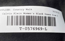 Load image into Gallery viewer, Calvin Klein Womens Black Short Sleeve Drawstring T-Shirt Dress Size Small