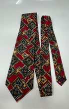 Load image into Gallery viewer, Monsieur Givenchy Mens Multicolor Printed Silk Adjustable Designer Tie