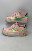 Load image into Gallery viewer, Nike Womens Air Force 1 Low Shadow Pink Beige Sneaker Shoes Size 7.5 No Laces