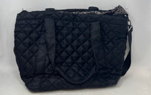 Load image into Gallery viewer, Steve Madden Womens Black Quilted Detachable Strap Zipper Shoulder Handbag