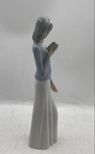 Load image into Gallery viewer, Girl Reading With A Book Porcelain Figurine Produced By Tengra Collectible