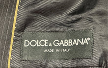 Load image into Gallery viewer, Authentic Dolce & Gabbana Mens Black Pinstripe Wool Two-Button Blazer Size EU 48