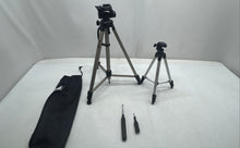 Load image into Gallery viewer, Vivitar MX-2000 Compact Silver Black Telescopic Stands Tripod With Case