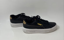 Load image into Gallery viewer, Puma Womens Smash Platform V3 392504 01 Black Lace-Up Sneakers Shoes Size 7