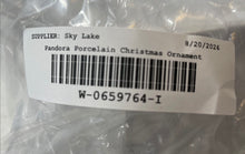 Load image into Gallery viewer, Pandora White Porcelain Decorative Snowball Christmas Tree Ornament In Box
