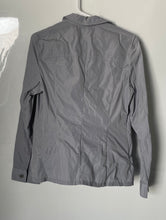 Load image into Gallery viewer, Calvin Klein Womens Light Gray Long Sleeve Button Front Military Jacket Size 8
