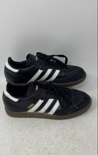 Load image into Gallery viewer, Adidas Mens Samba 019000 Black White Lace-Up Sneaker Shoes Size 5Y