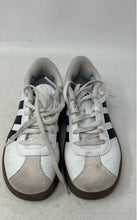 Load image into Gallery viewer, Adidas Kids VL Court 3.0 White Brown Black Lace-Up Low Top Sneaker Shoes Size 2