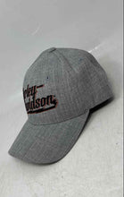 Load image into Gallery viewer, Harley-Davidson Mens Gray Thunderbolt Embroidered Logo Baseball Cap