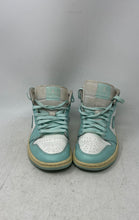 Load image into Gallery viewer, Nike Womens Air Jordan 1 Mid BQ6472-132 Green White Basketball Shoes Size 5.5
