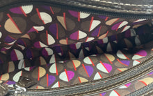 Load image into Gallery viewer, Vera Bradley Womens Trapeze Brown Quilted Adjustable Strap Crossbody Handbag