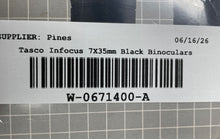 Load image into Gallery viewer, Tasco In Focus Black 8X40mm Fixed Focus Wide Angle Binoculars With Case