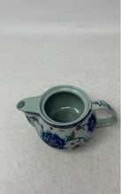Load image into Gallery viewer, Blue Floral Pattern Ceramic Tableware Coffee Accessories Teapot With Handle