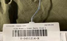 Load image into Gallery viewer, Pink Victoria's Secret Womens Green Pockets Drawstring Waist Cargo Pants Size L