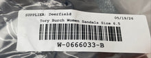 Load image into Gallery viewer, Authentic Tory Burch Womens Teagan Brown Gray Leather Gladiator Heels Size 6.5M