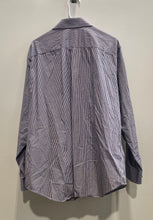 Load image into Gallery viewer, Calvin Klein Mens Multicolor Striped Long Sleeve Regular Fit Dress Shirt Size 17