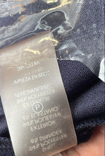 Load image into Gallery viewer, Karl Lagerfeld Womens Blue Short Sleeve Back Zip A-Line Dress Size 4
