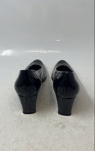 Load image into Gallery viewer, Stuart Weitzman Womens Black Patent Leather Round Toe Slip-On Pump Heels Size 9