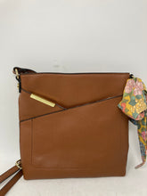 Load image into Gallery viewer, Steve Madden Womens Brown Faux Leather Adjustable Strap Crossbody Bag