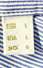 Load image into Gallery viewer, Massimo Dutti Mens Blue White Striped Long Sleeve Collared Button-Up Shirt Sz L