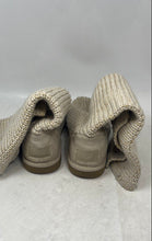 Load image into Gallery viewer, UGG Womens Classic Cardy Beige Round Toe Knit Winter Bootie Size 7
