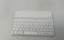 Load image into Gallery viewer, Logitech White Ultrathin Clip On Automatic Sleep Keyboard Cover For iPad Mini