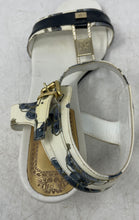 Load image into Gallery viewer, Loretta Pettinari Womens White Leather Buckle Open Toe Strappy Sandals Size 8
