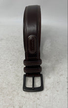 Load image into Gallery viewer, Columbia Mens Brown Leather Adjustable Formal Dress Belt One Size