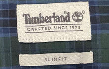 Load image into Gallery viewer, Timberland Mens Green Plaid Slim Fit Long Sleeve Button-Up Shirt Size M