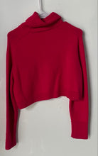 Load image into Gallery viewer, Zara Womens Pink Knitted Turtleneck Long Sleeve Pullover Sweater Size Small