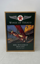 Load image into Gallery viewer, Wings Of Texaco 1931 Stearman Biplane 3rd In Series Diecast Coin Bank Toy