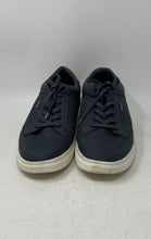 Load image into Gallery viewer, Aldo Mens Navy Blue Brown Round Toe Low Top Lace-Up Sneaker Shoes Size 10.5