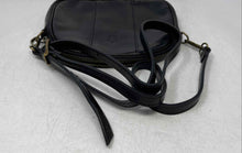 Load image into Gallery viewer, Vera Pelle Womens Black Faux Leather Inner Pocket Adjustable Strap Crossbody Bag