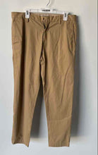 Load image into Gallery viewer, Banana Republic Mens Beige Flat Front Slash Pockets Emerson Chino Pants Sz 33/32