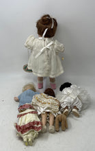Load image into Gallery viewer, Lot Of 5 Pcs Mixed Porcelain Baby Doll Collectible With Outfits & Accessories