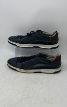 Load image into Gallery viewer, Bull Boxer Mens Blue Leather Round Toe Low Top Lace-Up Sneaker Shoes Size 11