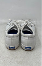 Load image into Gallery viewer, Keds Womens Center White Leather Round Toe Lace-Up Sneaker Shoes Size 9.5
