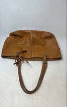 Load image into Gallery viewer, Michael Kors Womens Brown Leather Inner Pocket Double Handle Magnetic Tote Bag