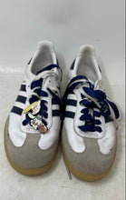 Load image into Gallery viewer, Adidas Girls Samba OG JI4464 White Blue Lace-Up Low Top Sneakers Shoes Size 6