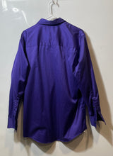 Load image into Gallery viewer, Kenneth Cole Reaction Mens Purple Regular Fit Non-Iron Dress Shirt Sz M 15-15.5