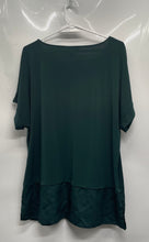 Load image into Gallery viewer, Calvin Klein Womens Green Short Sleeve Round Neck Tunic Blouse Top Size XL