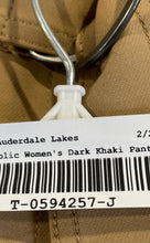 Load image into Gallery viewer, Banana Republic Womens Dark Khaki Flat Front Pockets Belted Cargo Pants Size 6