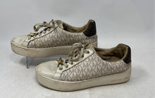 Load image into Gallery viewer, Michael Kors Womens Poppy Color-Block White Monogram Sneakers Shoes Size 7.5M
